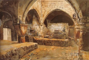 エルサレムのカフェハウス グスタフ・バウエルンファインド オリエンタリスト Oil Paintings